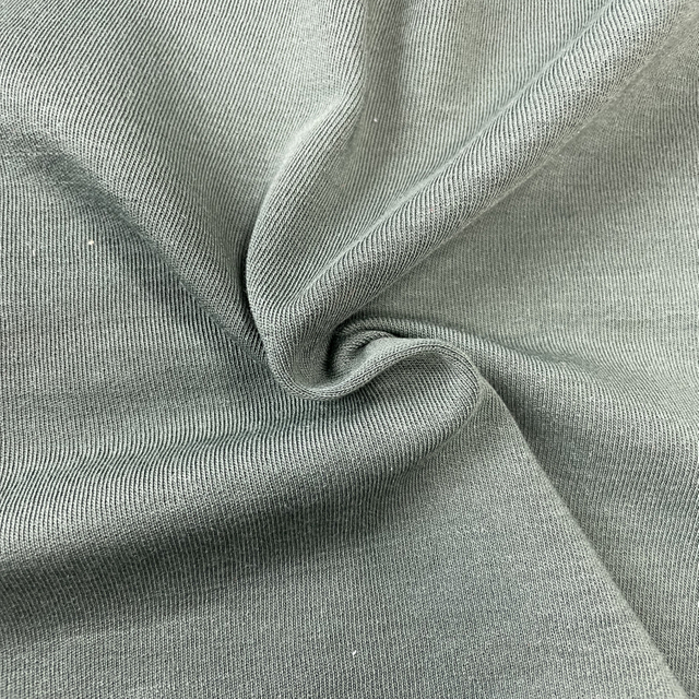 Tela ignífuga hecha punto lados dobles verdes de Meta Aramid 300gsm