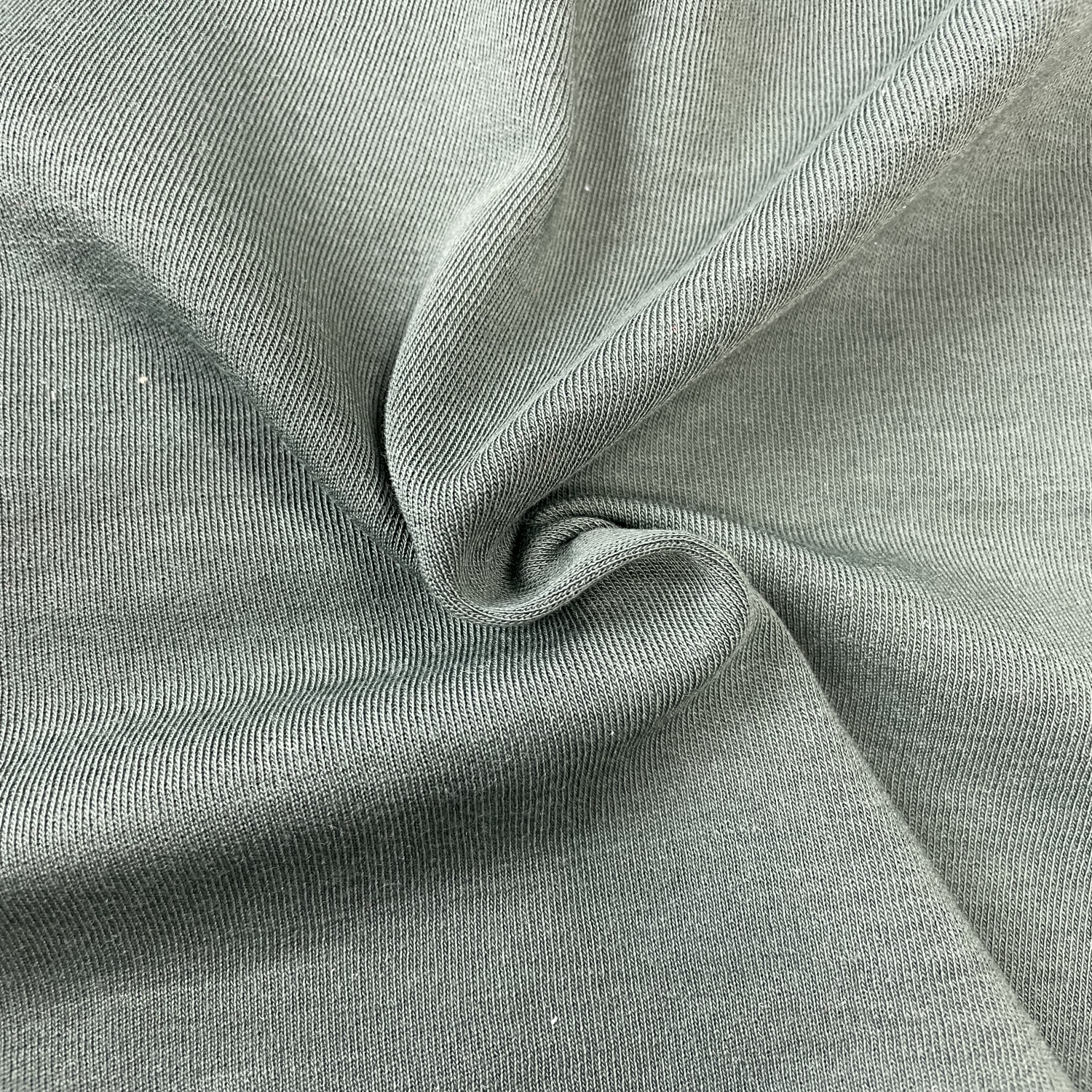 Tela ignífuga hecha punto lados dobles verdes de Meta Aramid 300gsm