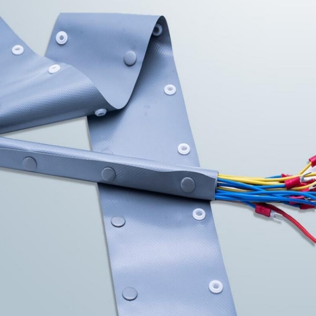 Manga de protección del cable de extremo de tipo PVC-Retardant de Flame-Retardant Ambiental con sujetador Snap