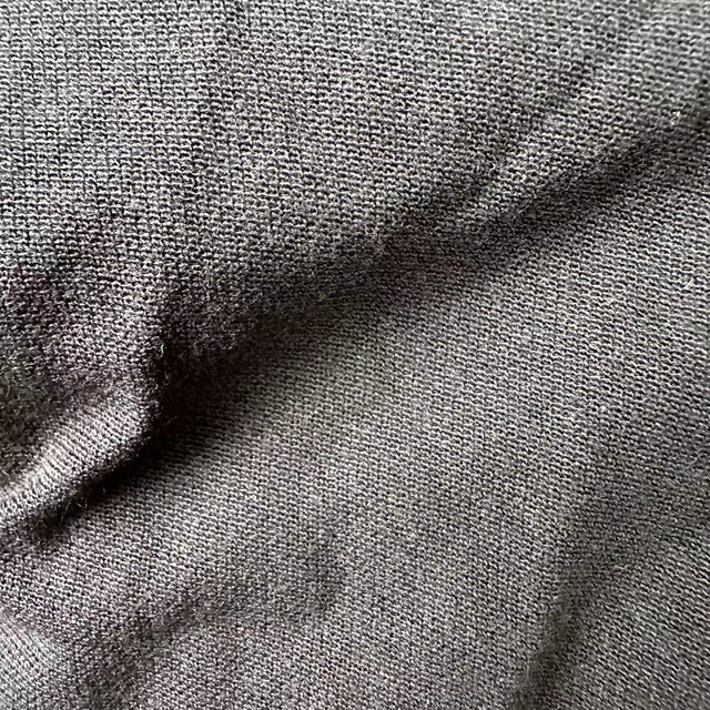 Tela de punto ojo de pájaro ignífugo modacrílico negro 220gsm