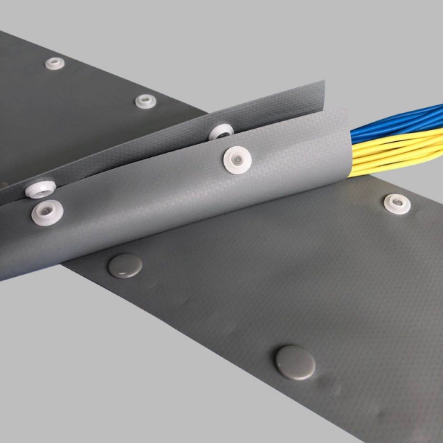 Manga de protección del cable de extremo de tipo PVC-Retardant de Flame-Retardant Ambiental con sujetador Snap