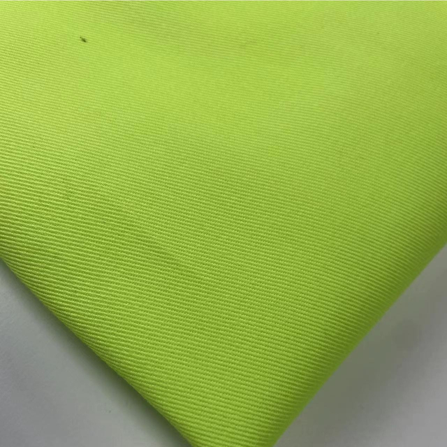Tela fluorescente ignífuga de algodón de 220 g/m². 