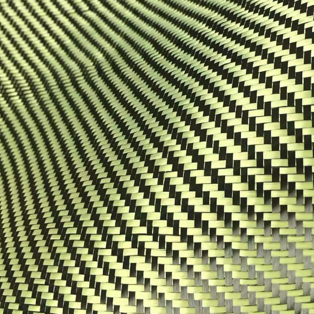 Tejido retardante de llama tejido con mezcla de fibra de carbono Kevlar de 460 g/m2