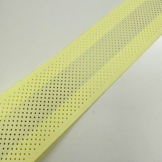 5CM aramid high visibility flame-retardant reflective strip - perforated fluorescent yellow