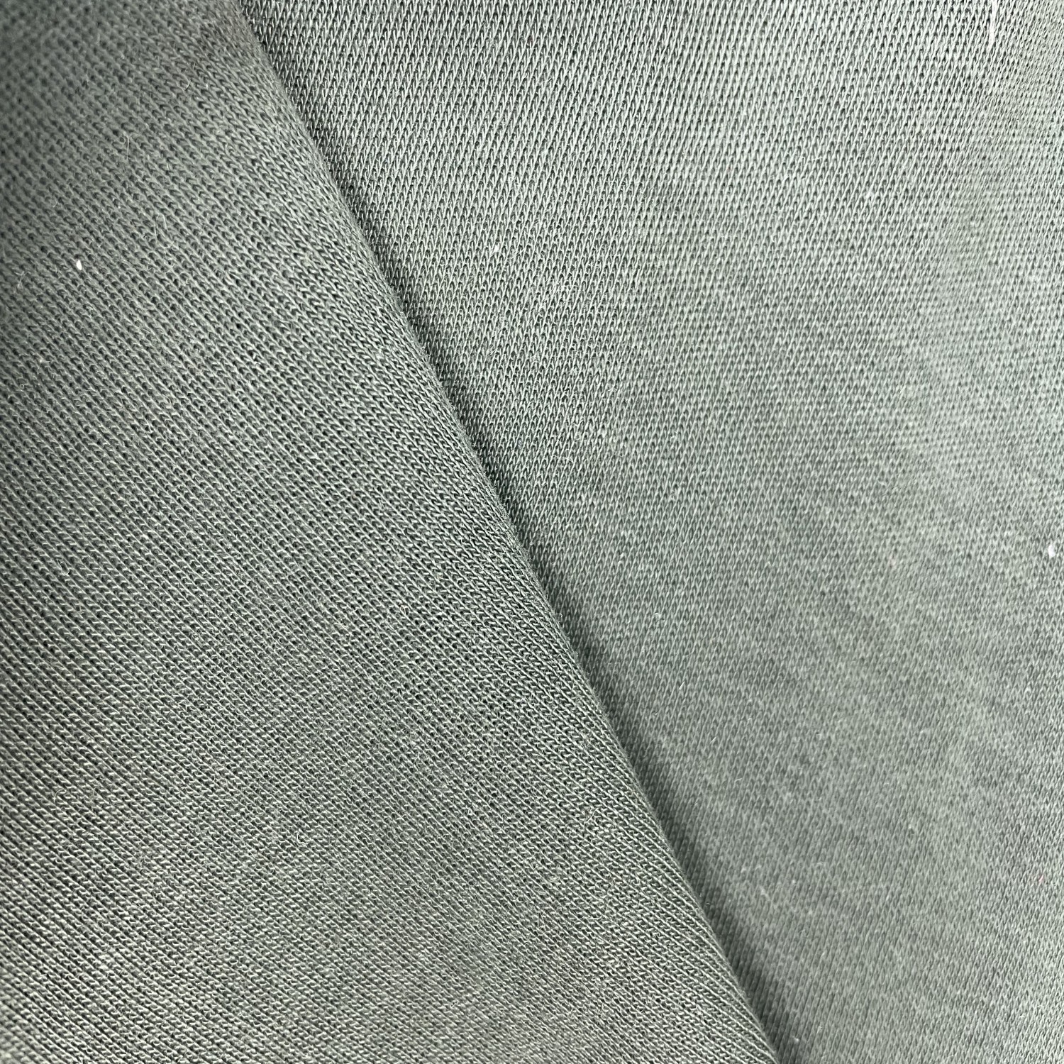 Tela ignífuga hecha punto lados dobles verdes de Meta Aramid 300gsm
