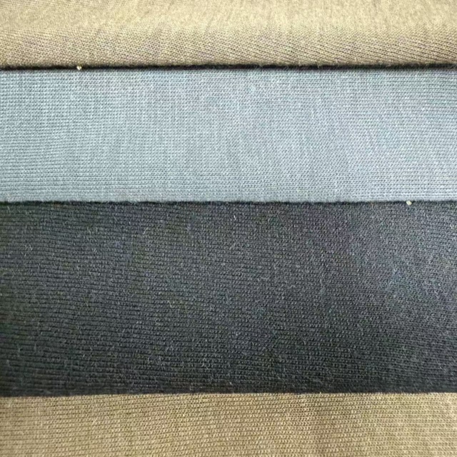 Tela de sudor de punto retardante combinado de tencel acrílico modificado