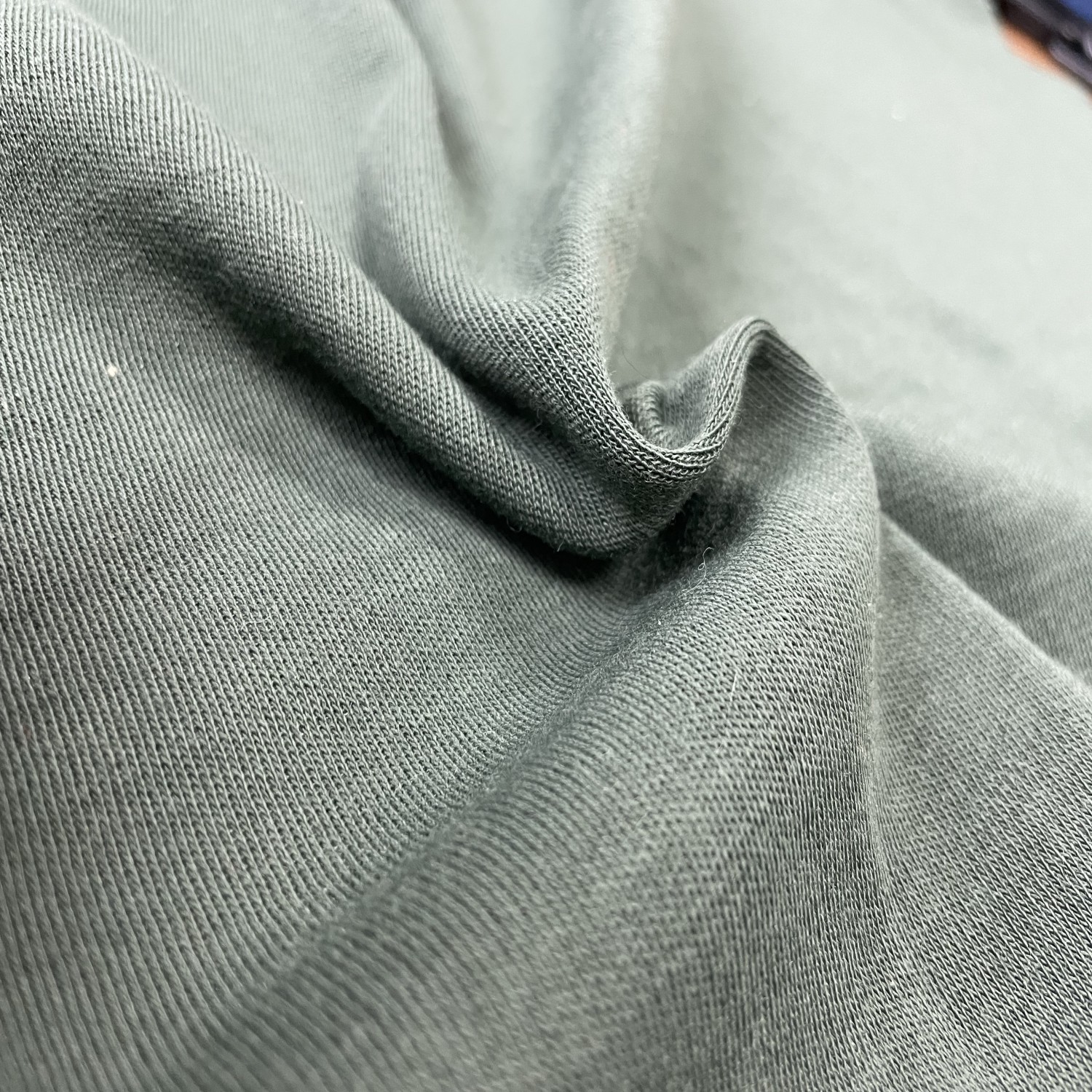 Tela ignífuga hecha punto lados dobles verdes de Meta Aramid 300gsm