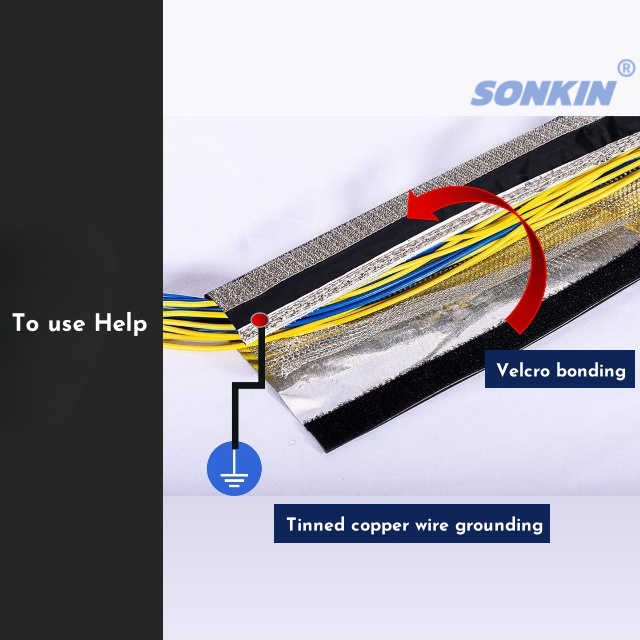 Manga adhesiva protegida de APC