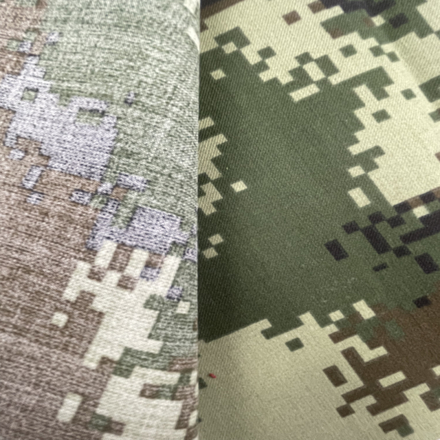 Tela ignífuga con estampado de camuflaje de metaaramida de 180 g/m²