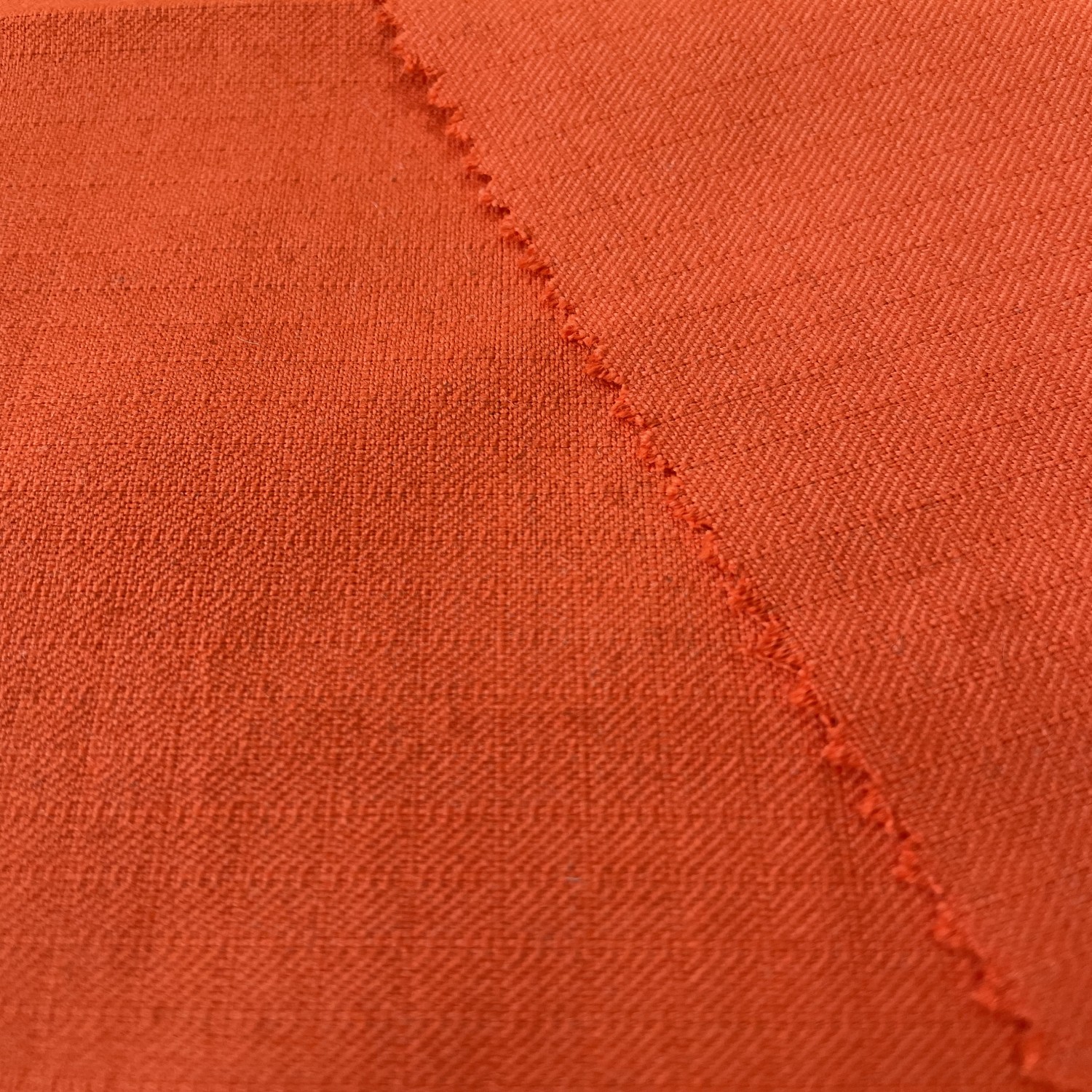 Tela ignífuga a cuadros de metaaramida naranja de 210 g/m² 