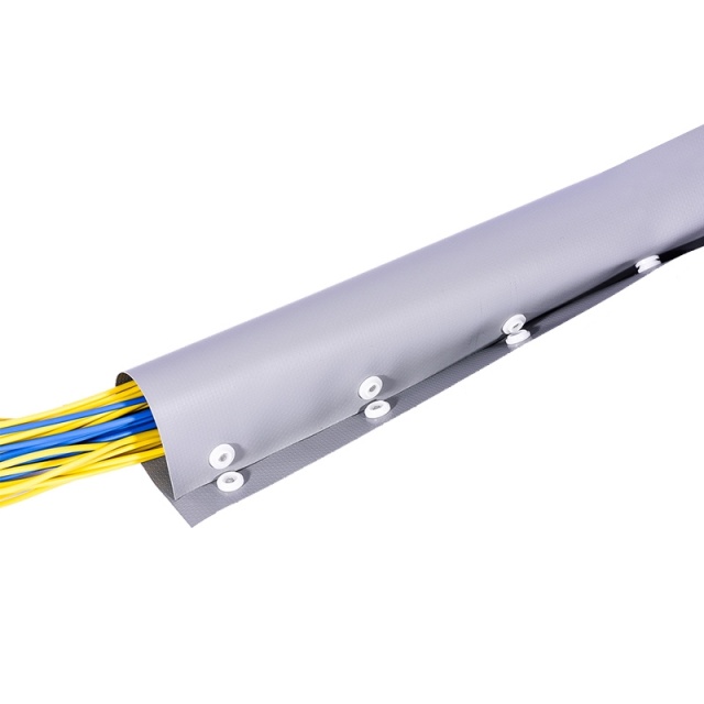 Manga de protección del cable de extremo de tipo PVC-Retardant de Flame-Retardant Ambiental con sujetador Snap