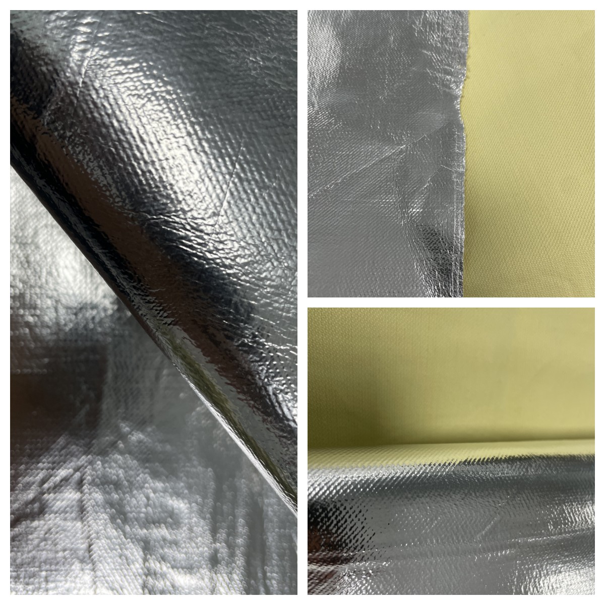 230GSM para película de aluminio para aramid compuesto tela retardante