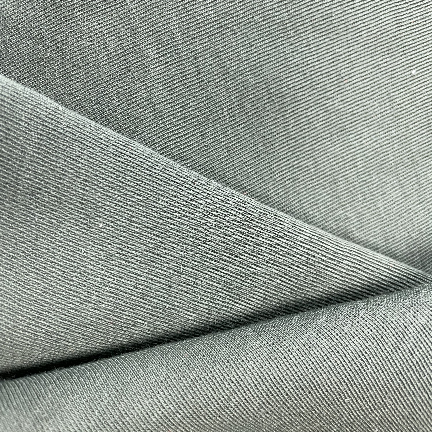 Tela ignífuga hecha punto lados dobles verdes de Meta Aramid 300gsm